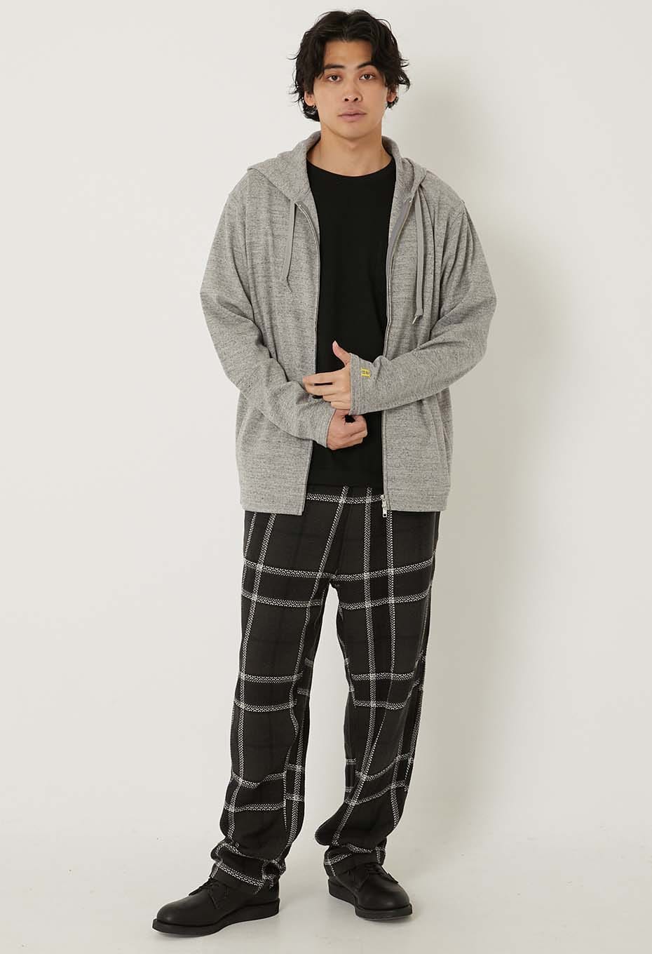 ストレッチフライス 9.5oz ZIPUP パーカー - GREY