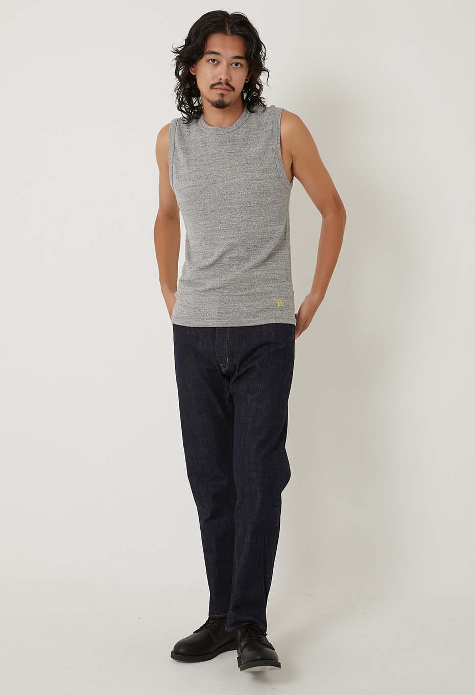 Stretch Fraise Sleeveless T-shirt - GRAY
