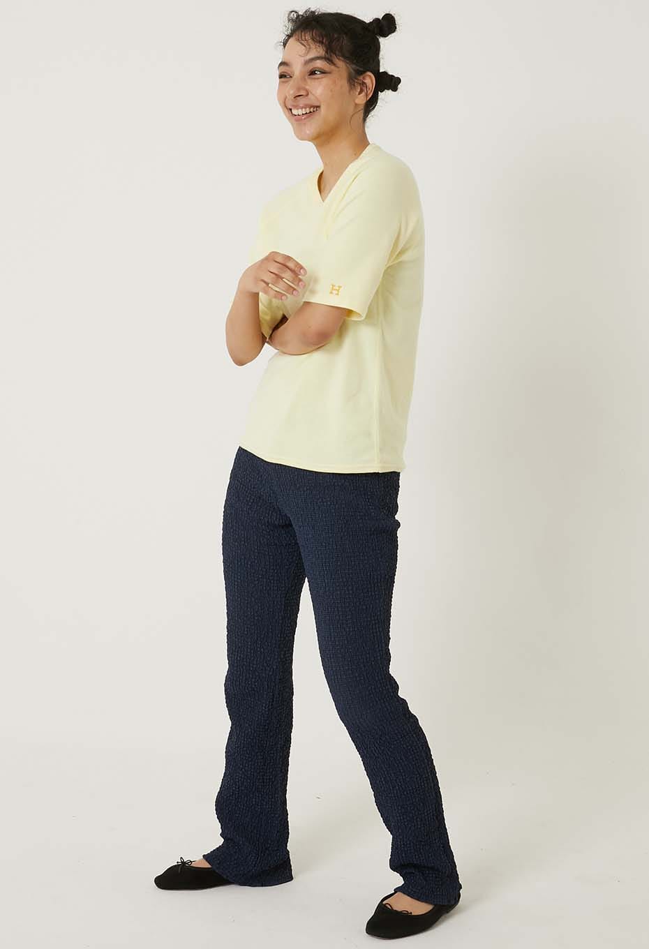 Stretch Fraise Relaxed Fit SS T-Shirt Women - LT YELLOW