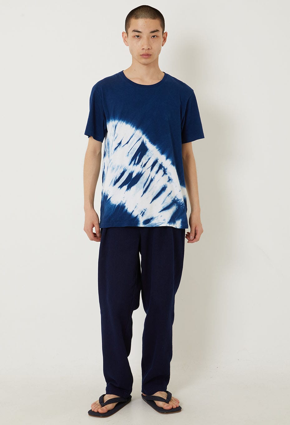 Woven Pure Indigo  Marumaxiboli T-shirt - INDIGO