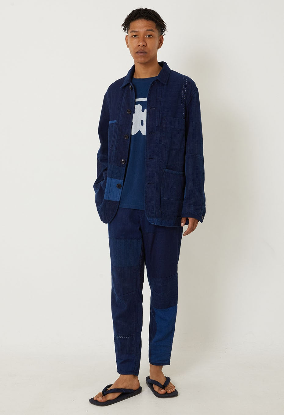 カセゾメサシコ ネンリンカバーオール - INDIGO