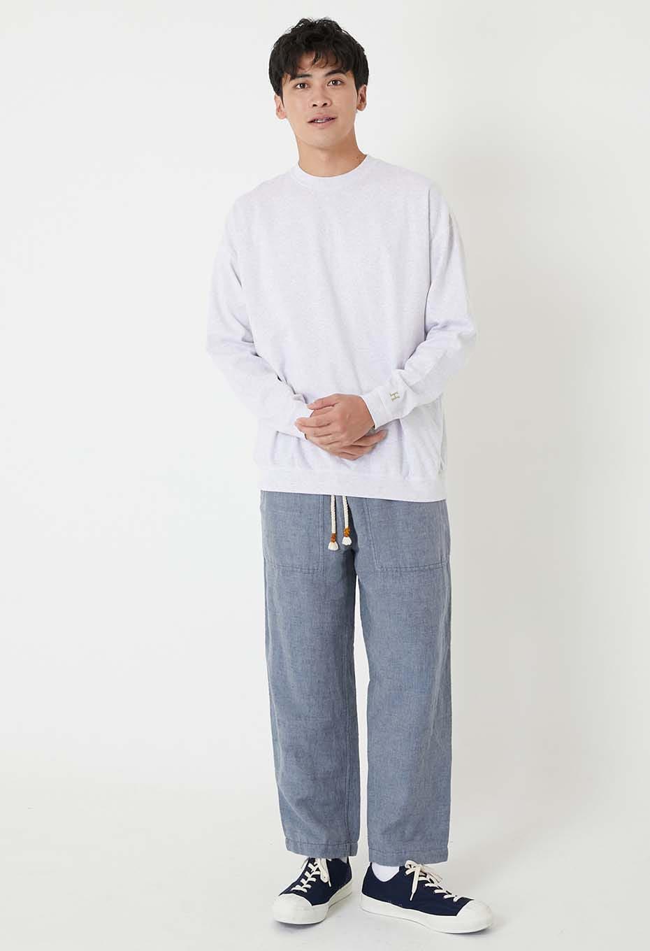 ストレッチフライス 9.5oz ヘムリブ ロングスリーブTシャツ - SV GREY