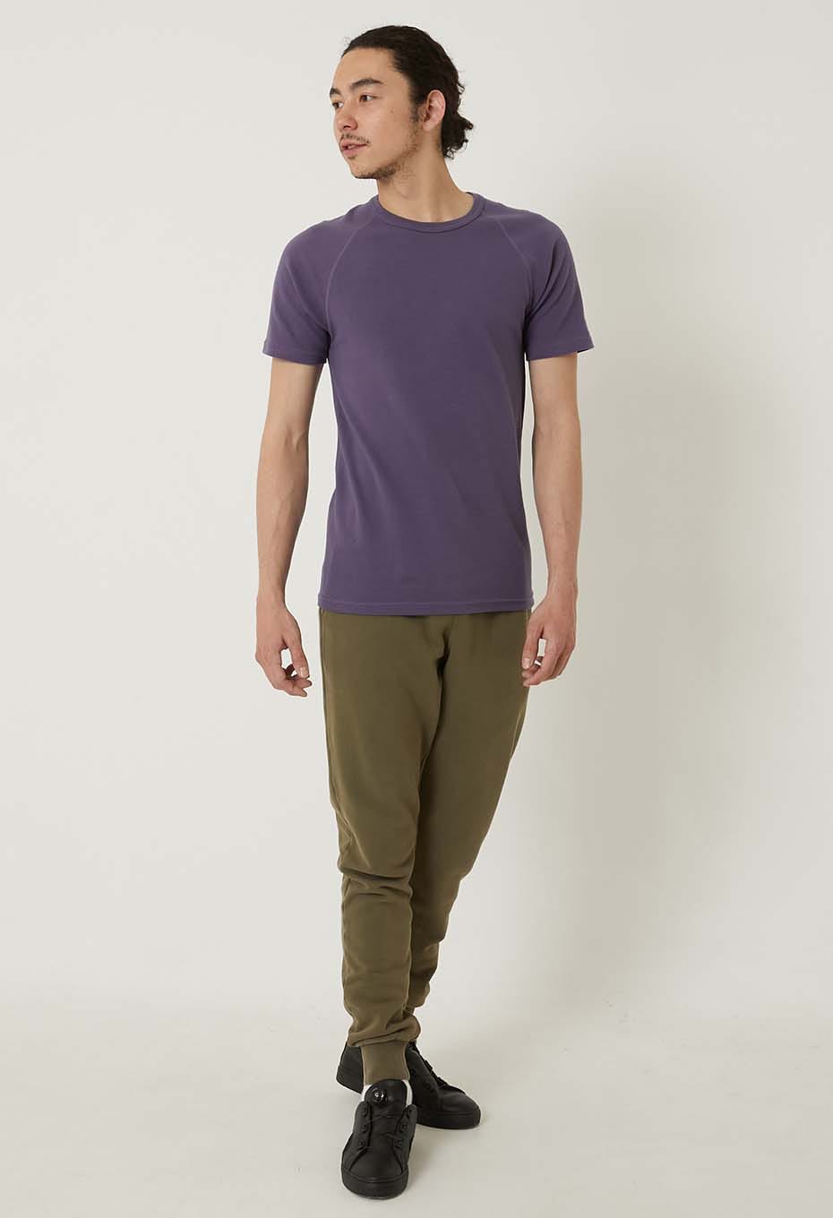 ストレッチフライス ショートスリーブ Tシャツ - DK PURPLE