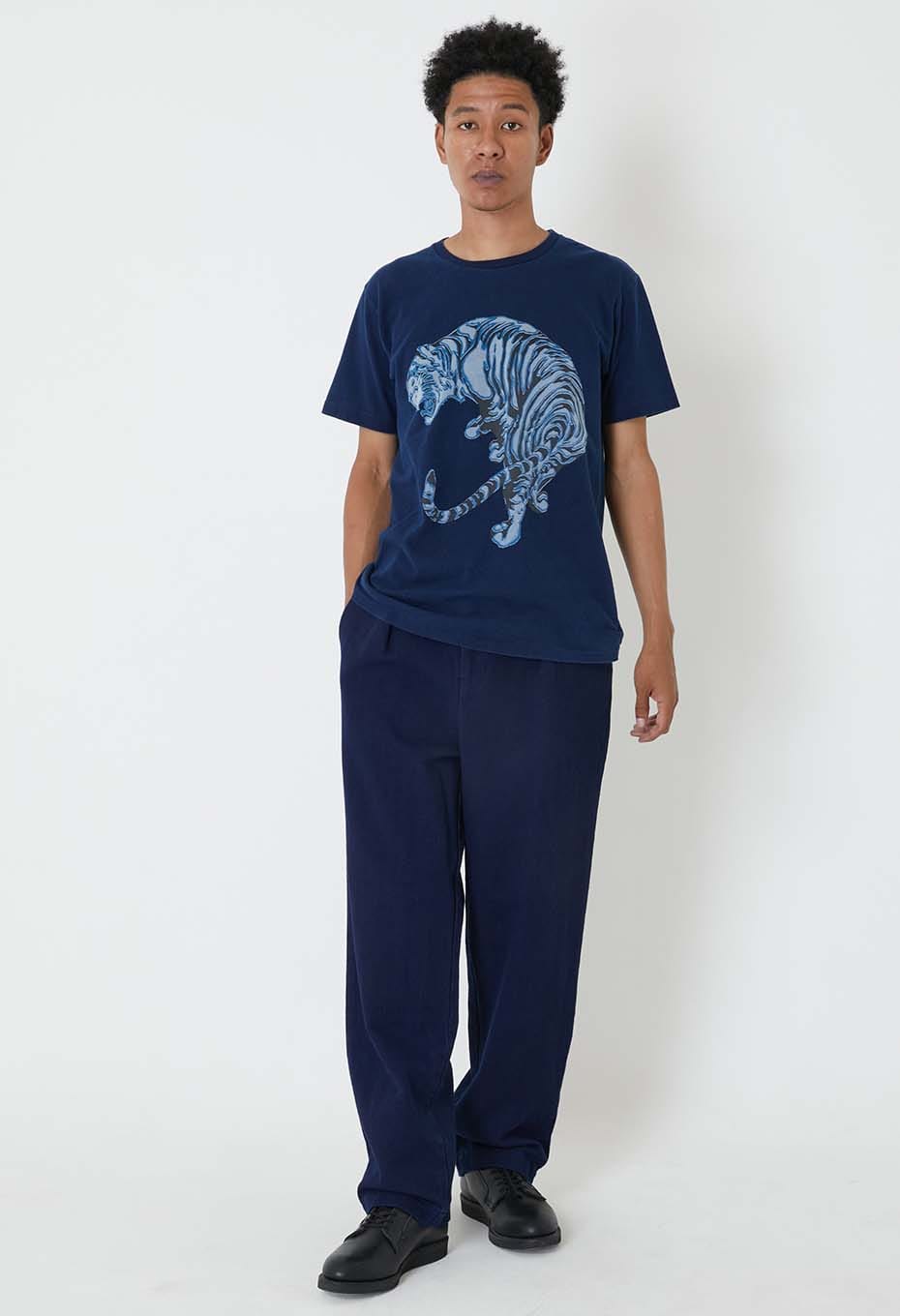 ミカエリタイガー バッセンTシャツ - INDIGO