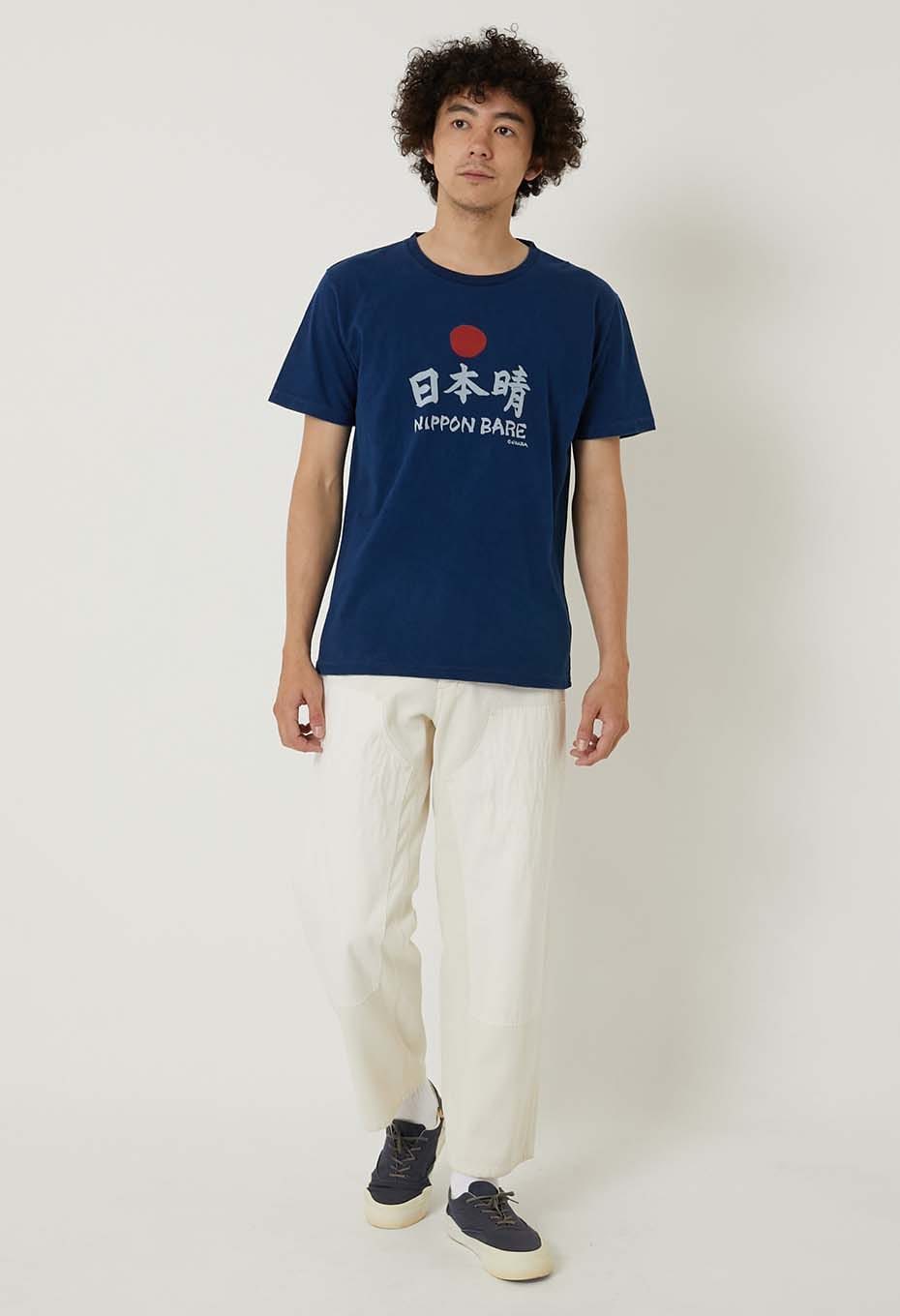 日本晴 バッセン インディゴ Ｔシャツ - INDIGO