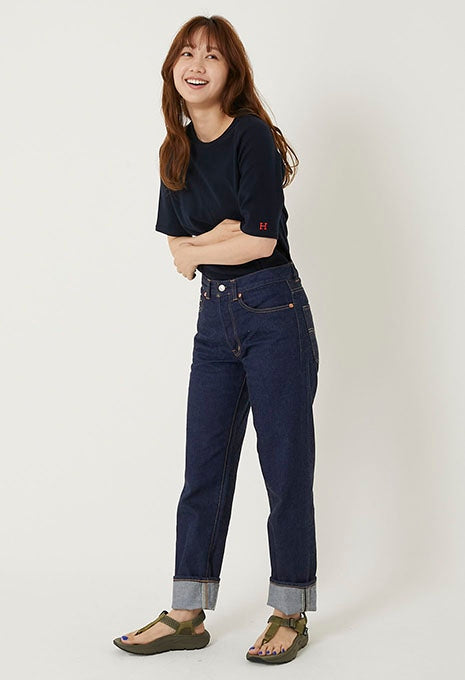 ストレッチフライス リラックスフィット SS Tシャツ ウィメンズ - DARK NAVY