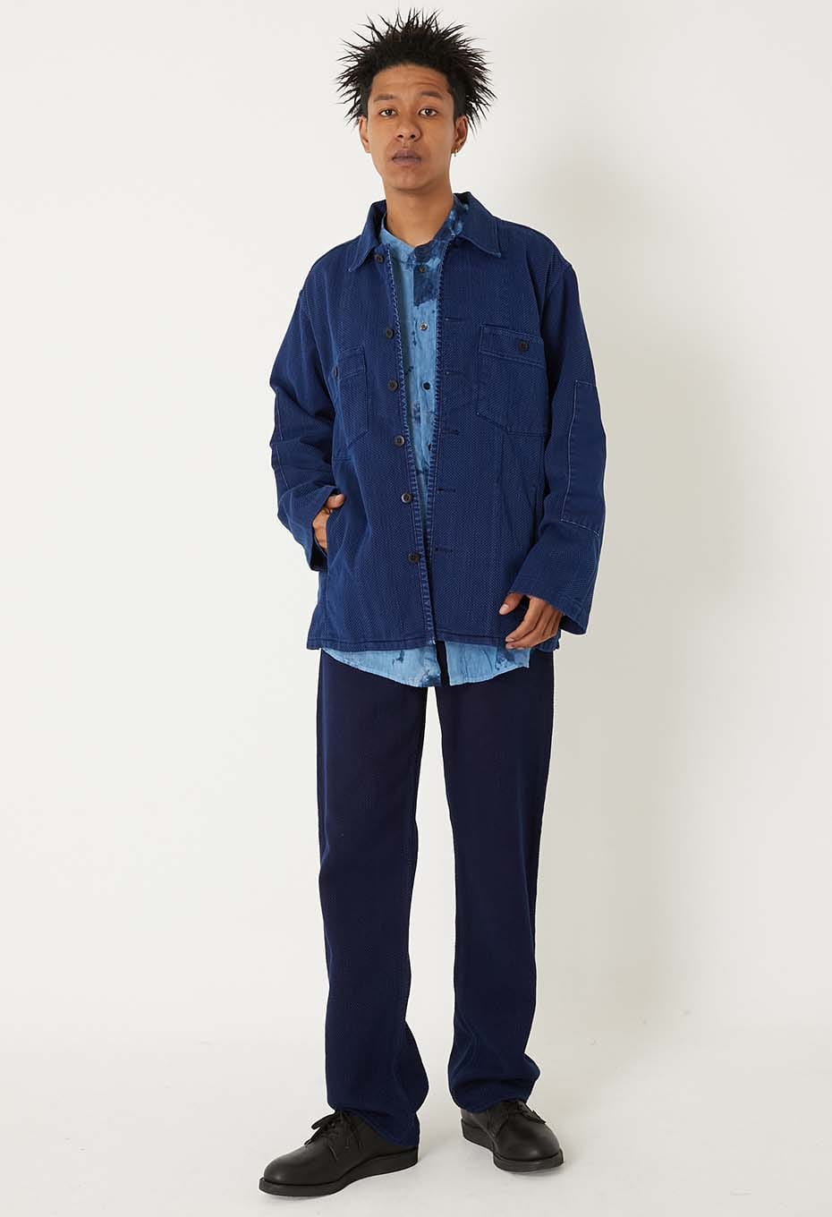カセゾメサシコ ファティーグシャツ - INDIGO
