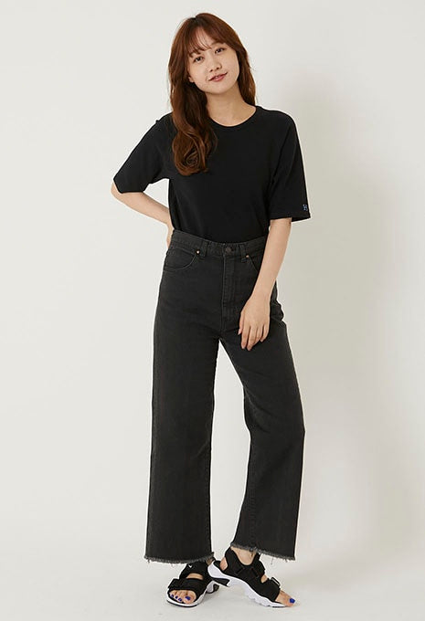 ストレッチフライス リラックスフィット SS Tシャツ ウィメンズ - BLACK
