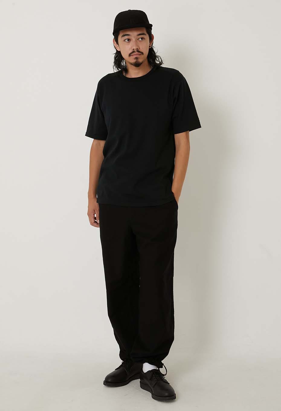 WILDSIDE × HOLLYWOOD RANCH MARKET /Stretch Fraise Short sleeve T-shirt - BLACK