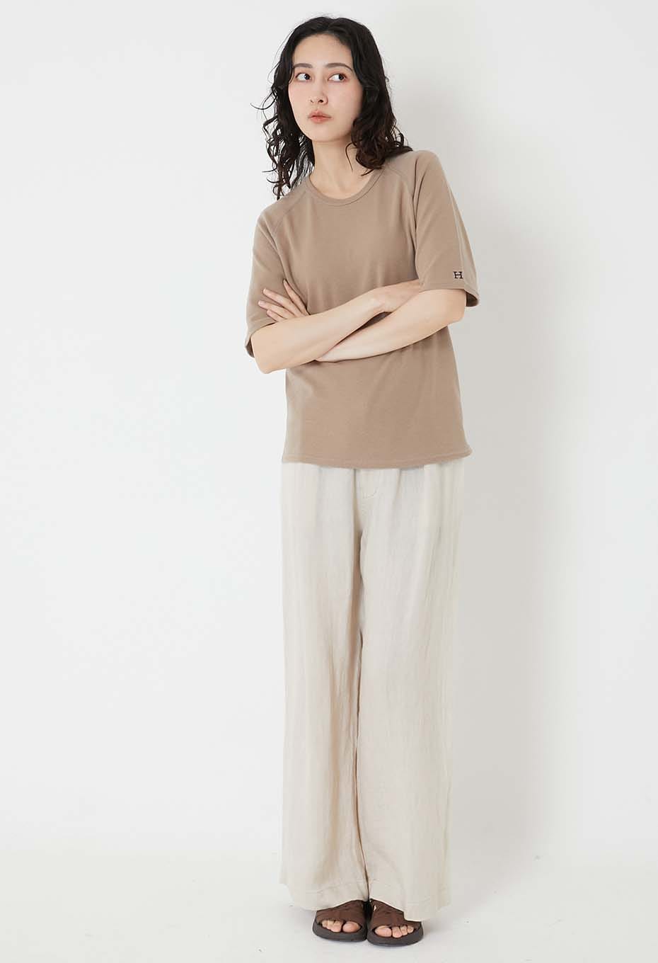 Stretch Fraise Relaxed Fit SS T-Shirt Women - SAND