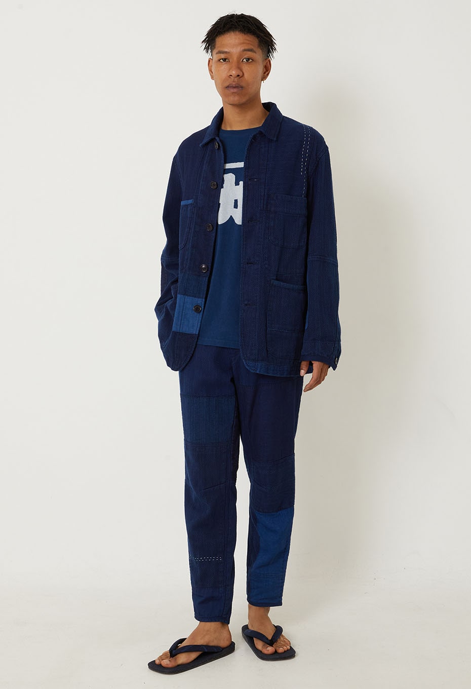 カセゾメサシコ ネンリンカバーオール - INDIGO