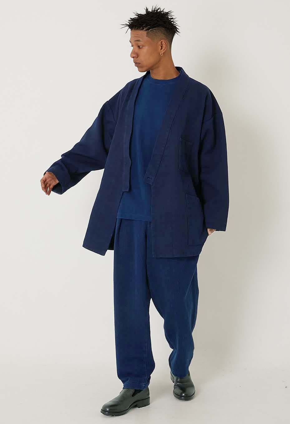 Woven Pure Indigo  Nijuorisashiko Norahaori - INDIGO