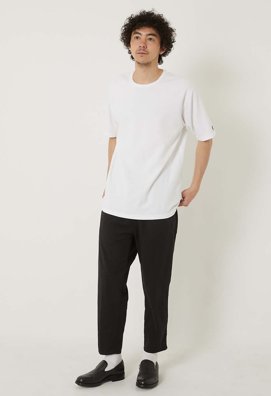 ストレッチフライス コンフォータブル ショートスリーブ Tシャツ - WHITE