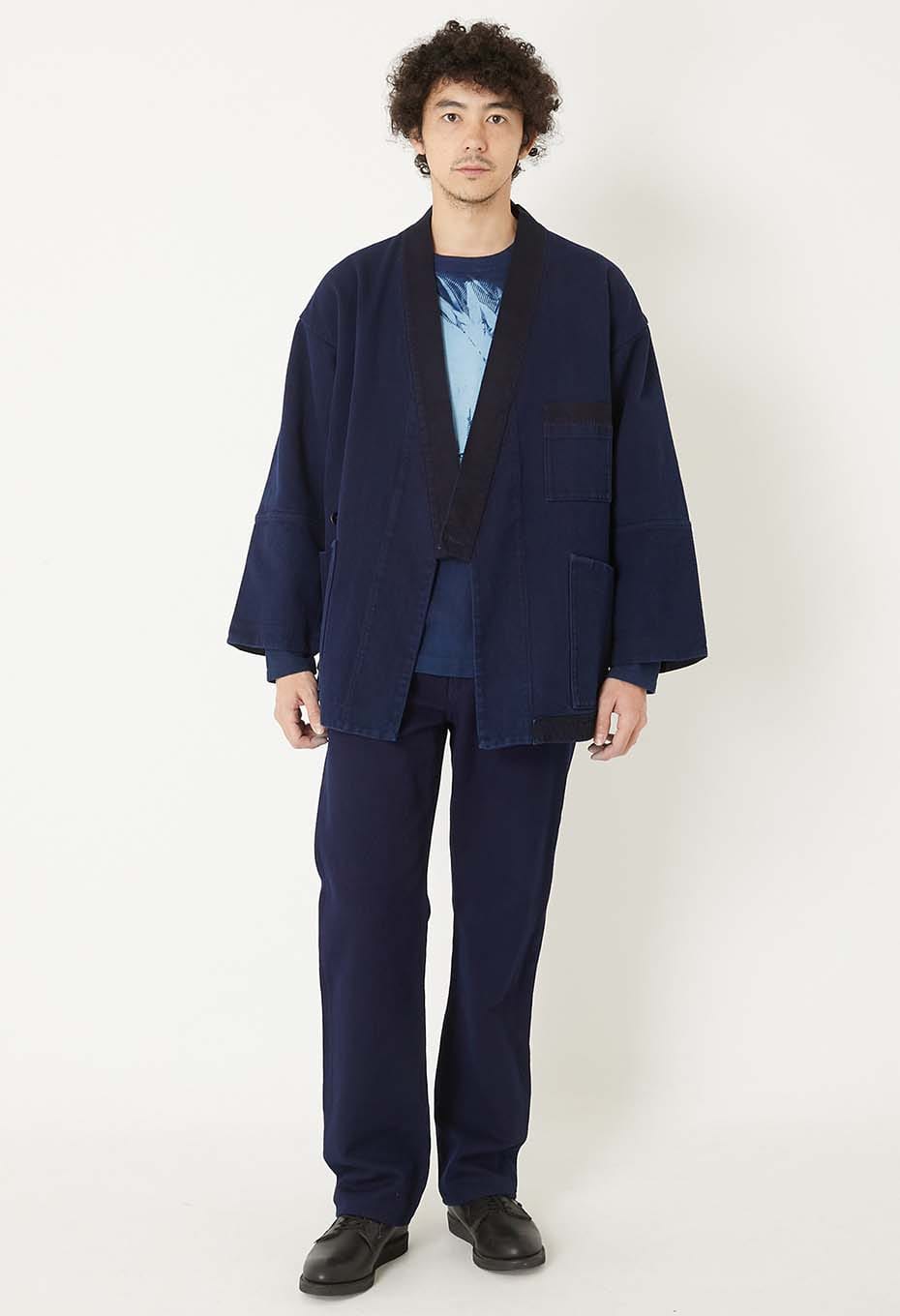 Woven Pure Indigo Nijuorisashiko Norahaori - INDIGO