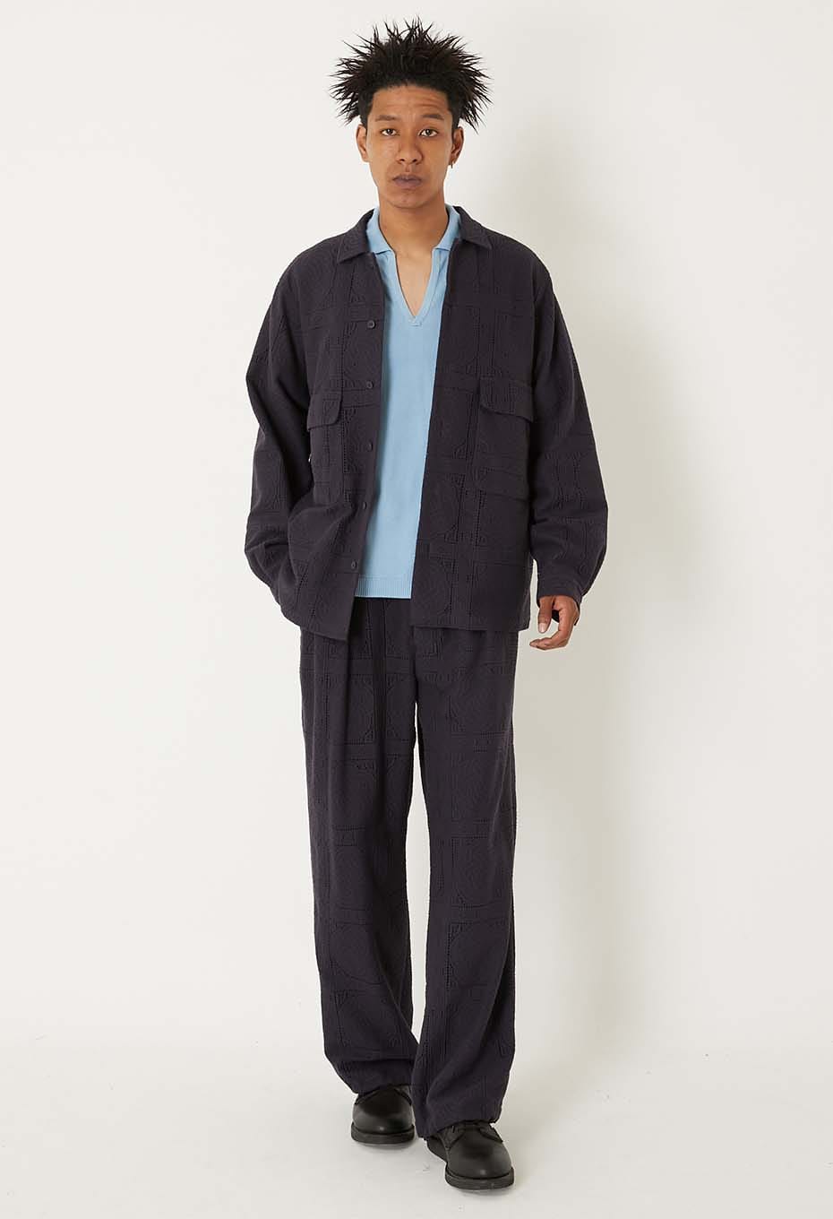 ミズヒキレース ロングスリーブシャツ - DARK NAVY