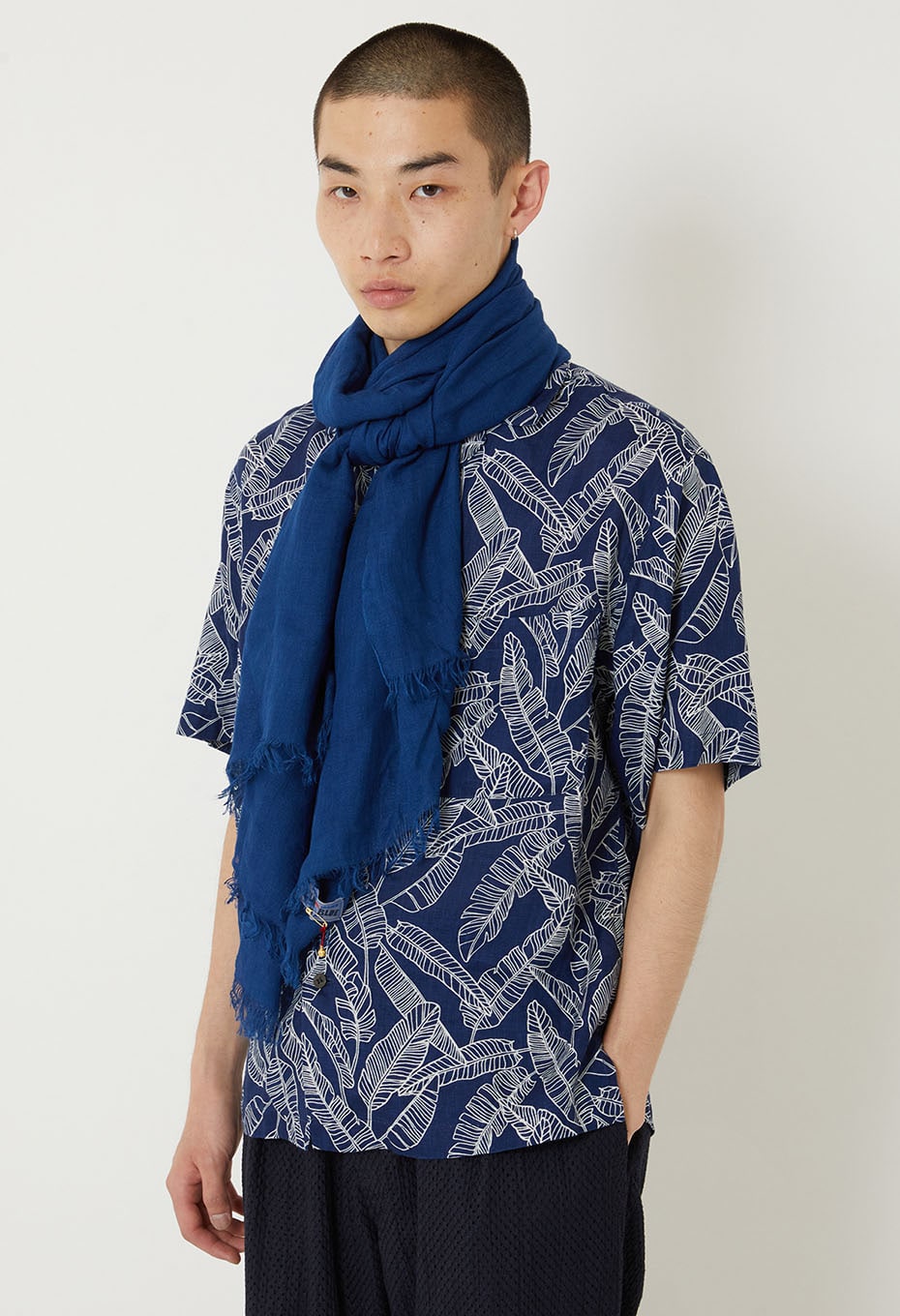 modal ramie Woven Pure Indigo Tezomestol - A