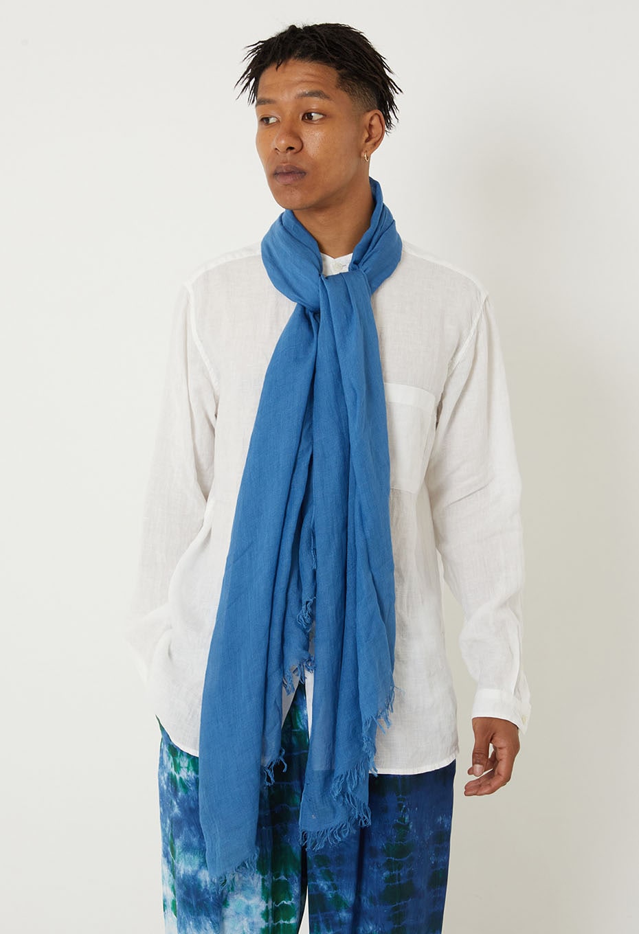 modal ramie Woven Pure Indigo Tezomestol - B