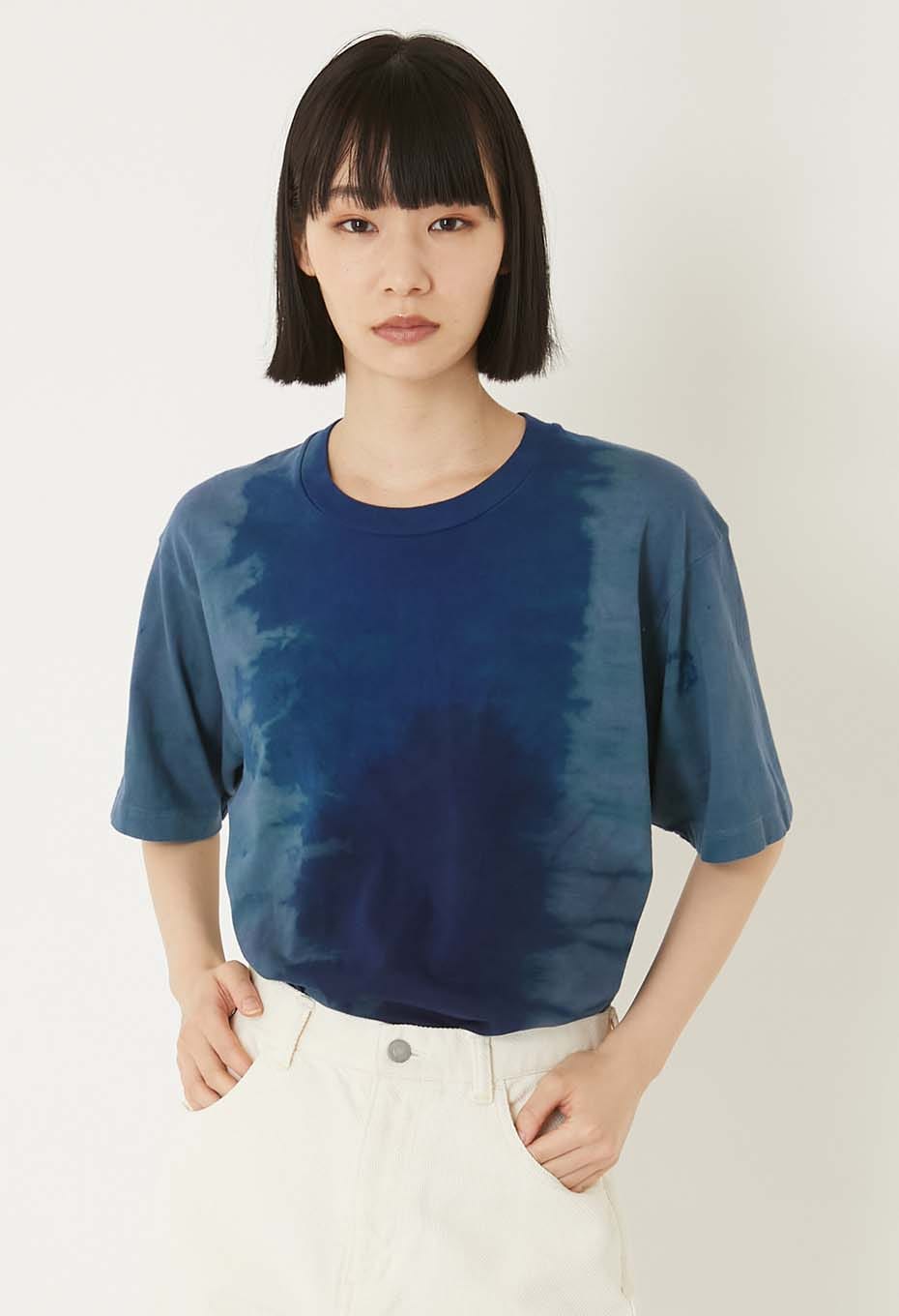 Organic Cotton Teshibori Bassen T-Shirt - ONE
