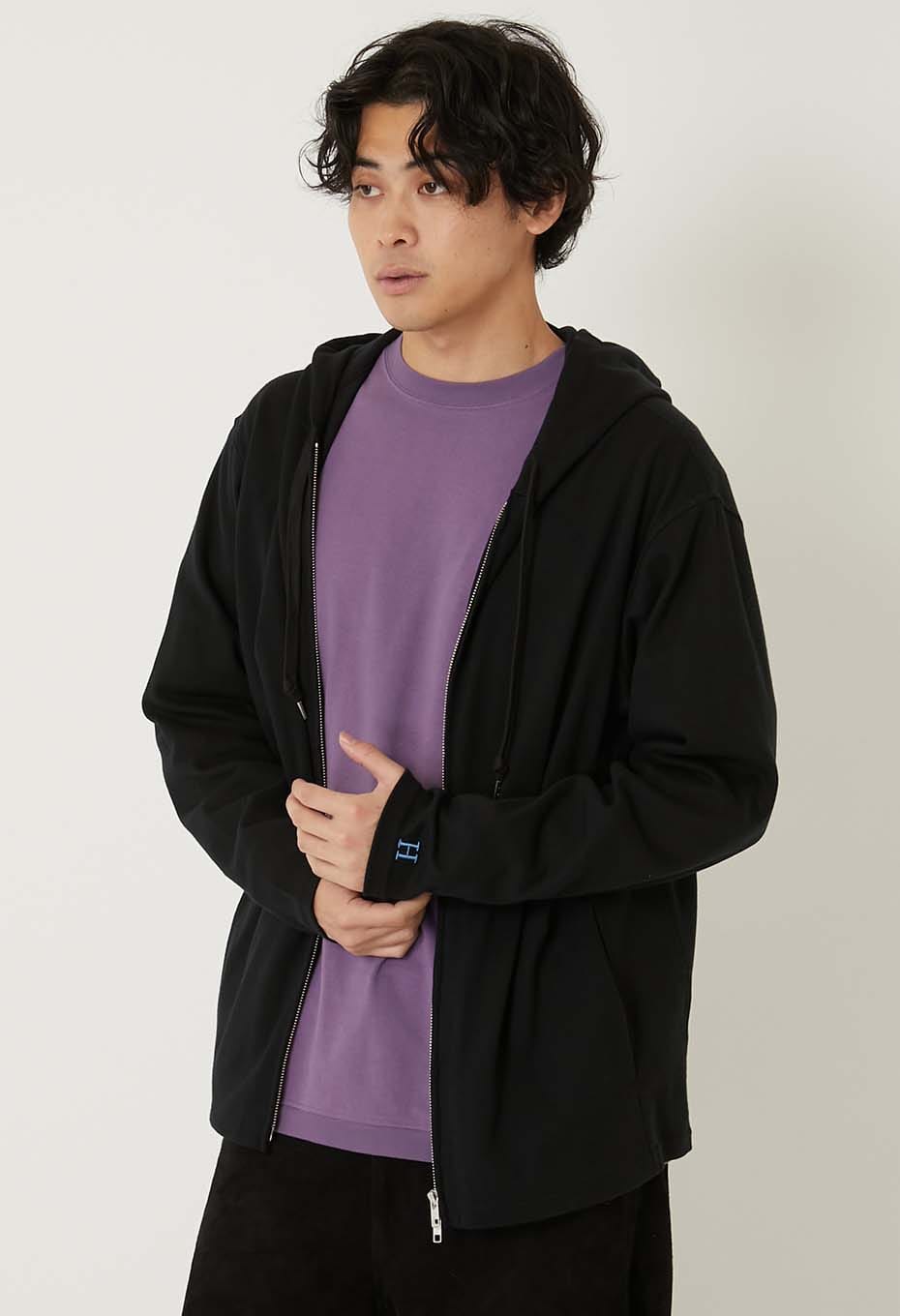 Stretch Fraise 9.5oz ZIPUP Parka - BLACK