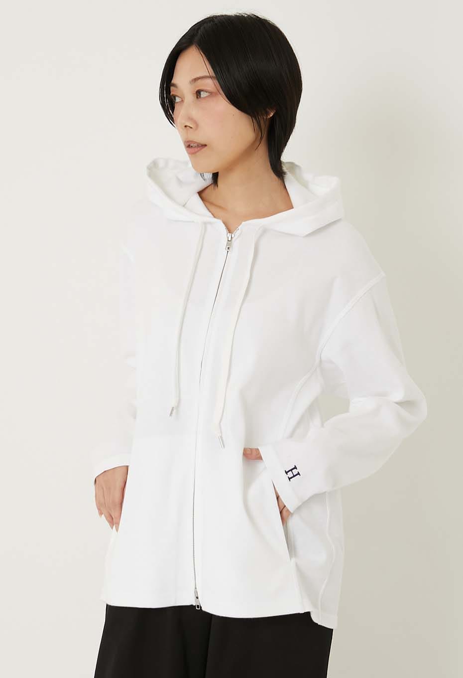 Stretch Fraise 9.5oz ZIPUP Parka - WHITE