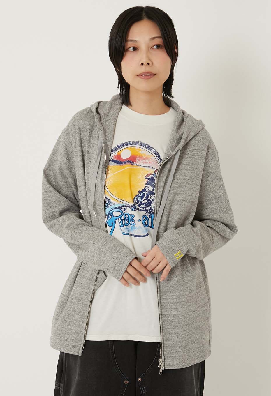 Stretch Fraise 9.5oz ZIPUP Parka - GRAY