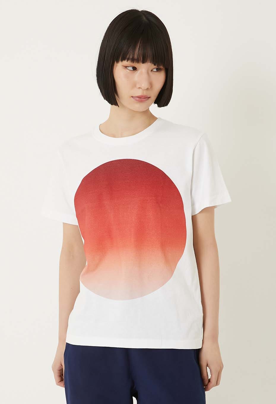 Oomaru gradation short sleeve T-shirt - RED
