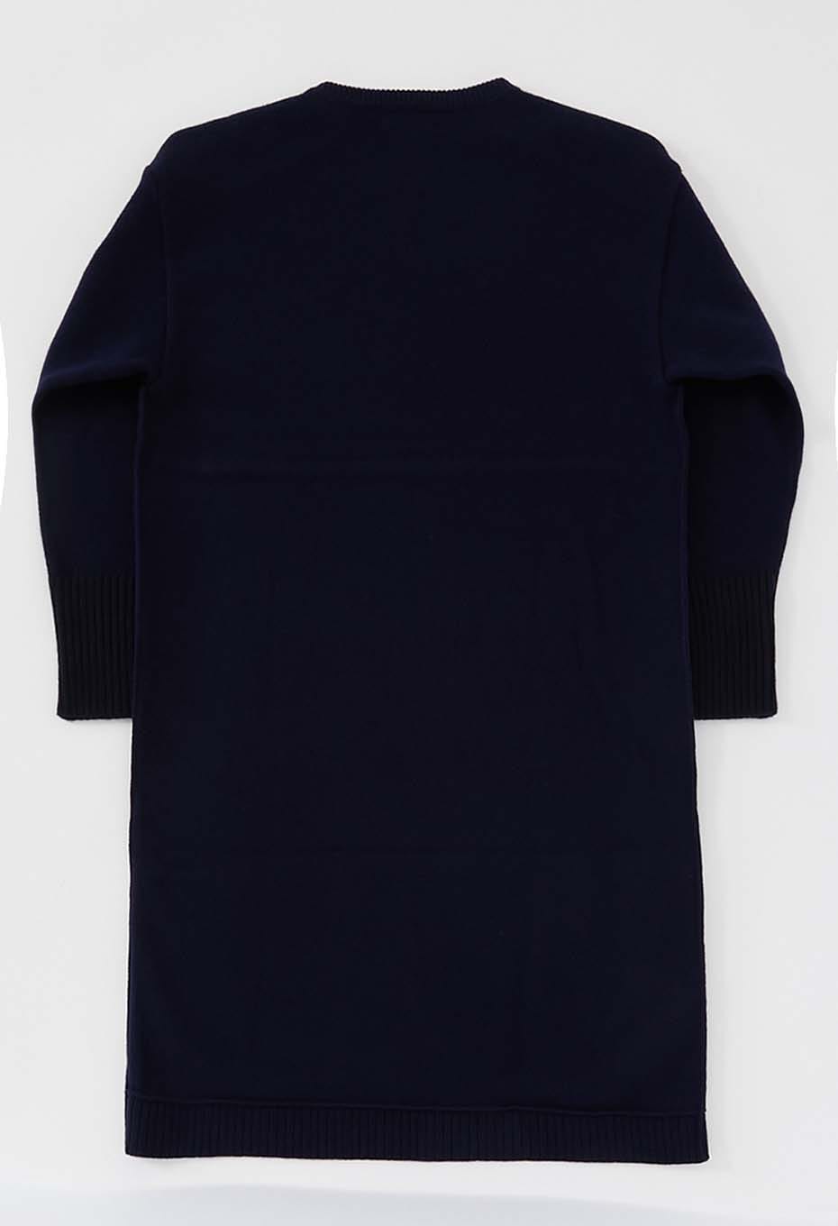 ヤクカシミヤ ニットワンピース - DARK NAVY