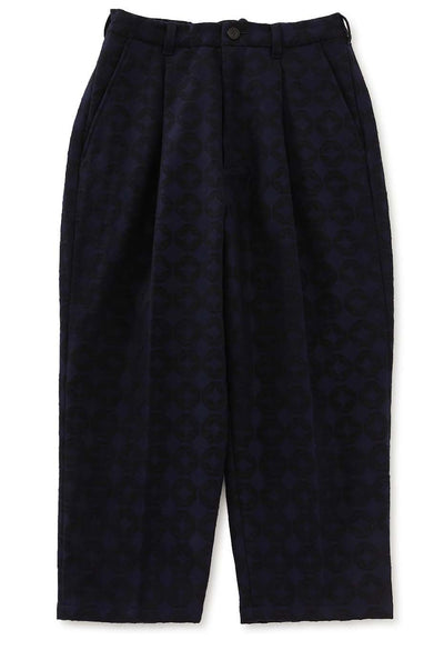 Shippout Jacquard Tuck Pants Women - DARK NAVY
