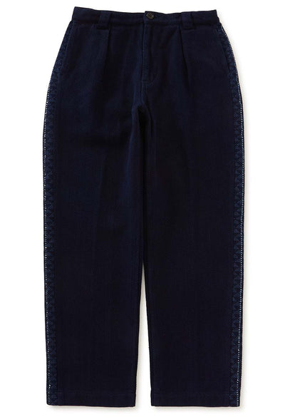 SW Woven Pure Indigo Light Sashiko Fireman Pants - INDIGO
