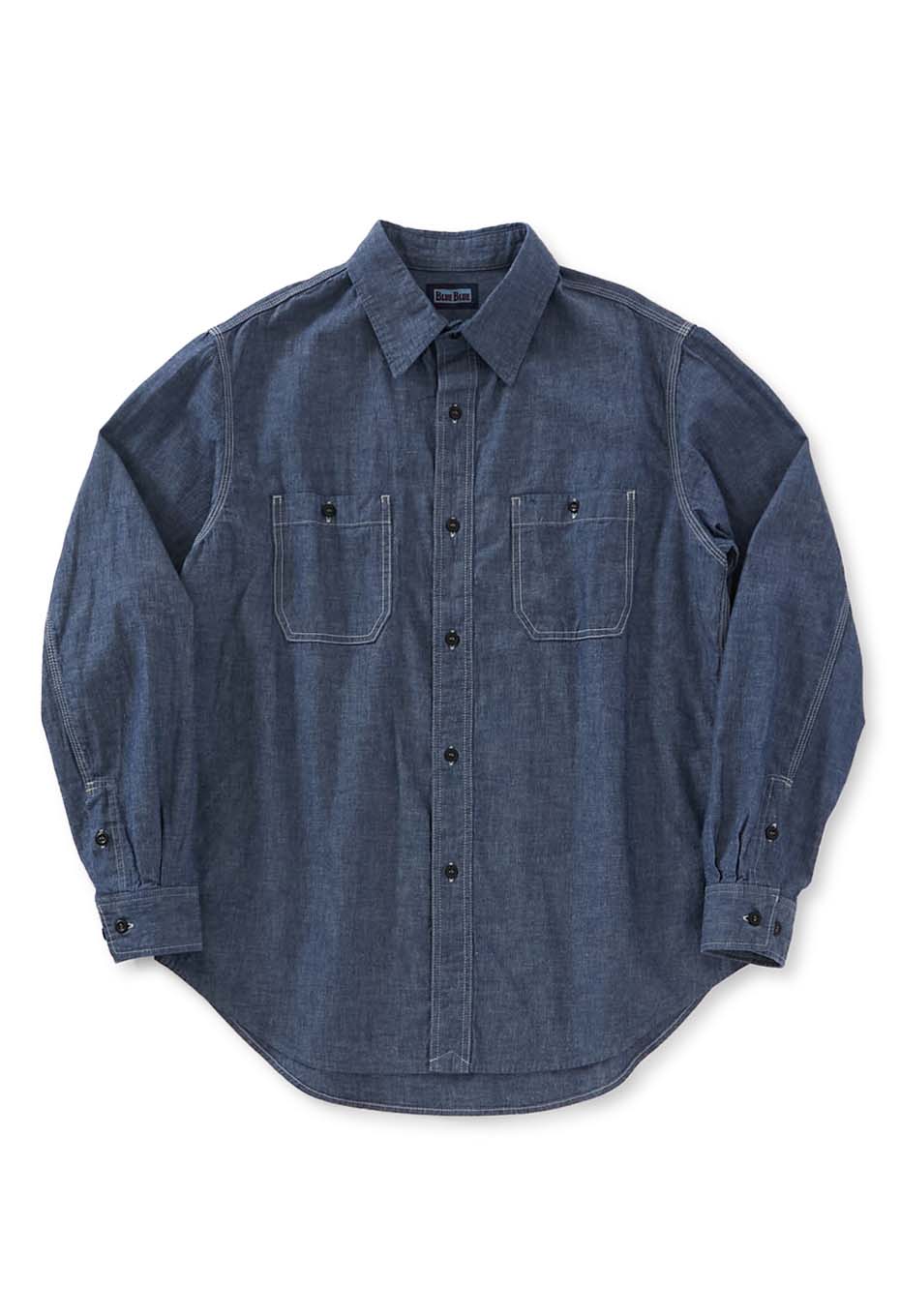 Original chambray 2 pocket work shirt - BLUE