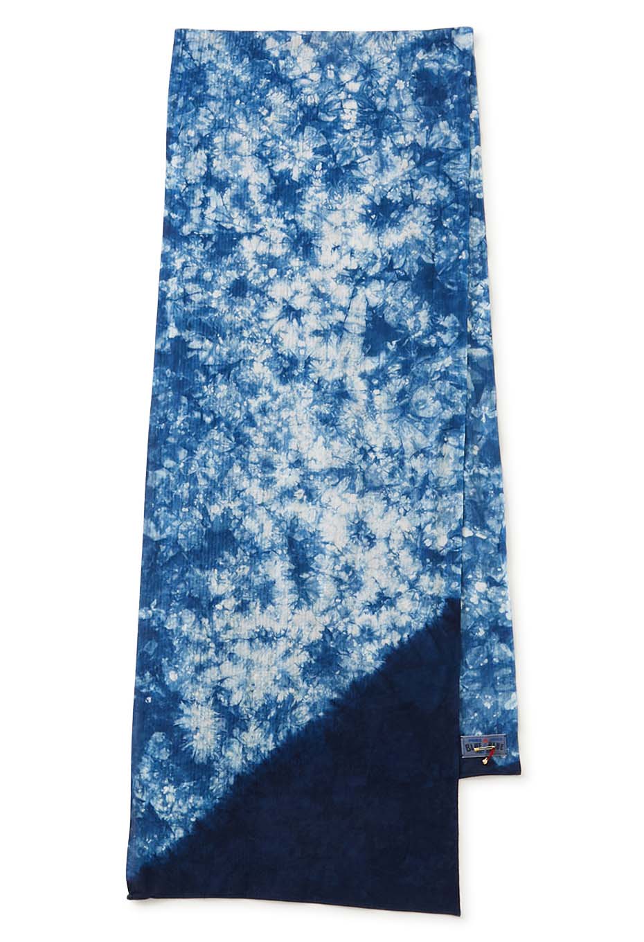 Men Asashijira Woven Pure Indigo Murakumo Shiboristol - INDIGO