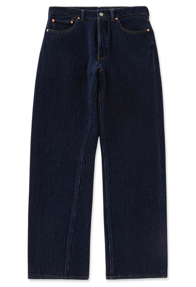 Flow jacquard denim jeans - INDIGO