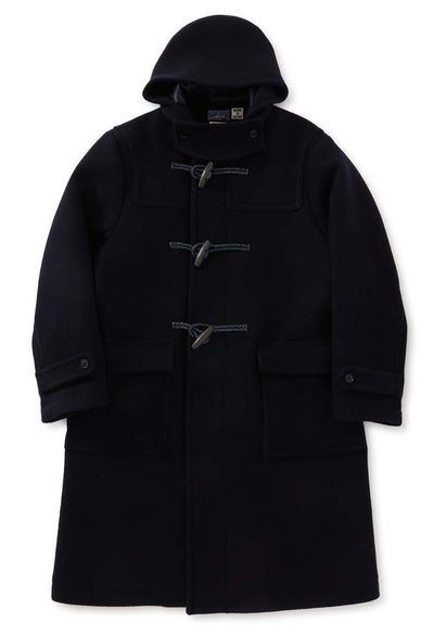 Dobby Melton Duffle Coat Unisex - DARK NAVY