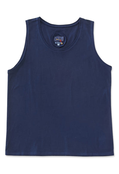 Air Smooth Indigo Tezome Tank Top - INDIGO