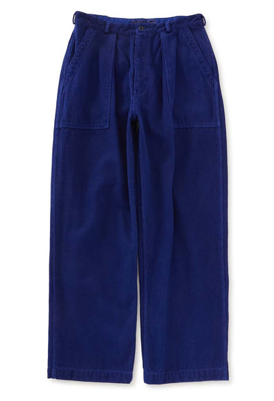 Blue Indigo Sashiko Tezome Baker's Pants - INDIGO