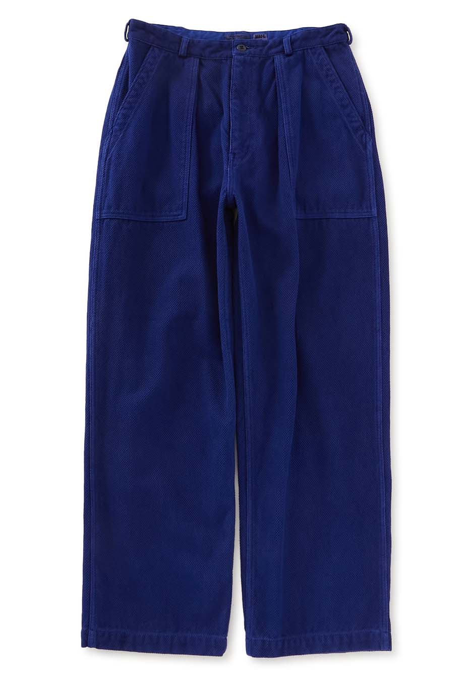 Blue Indigo Sashiko Tezome Baker's Pants - INDIGO