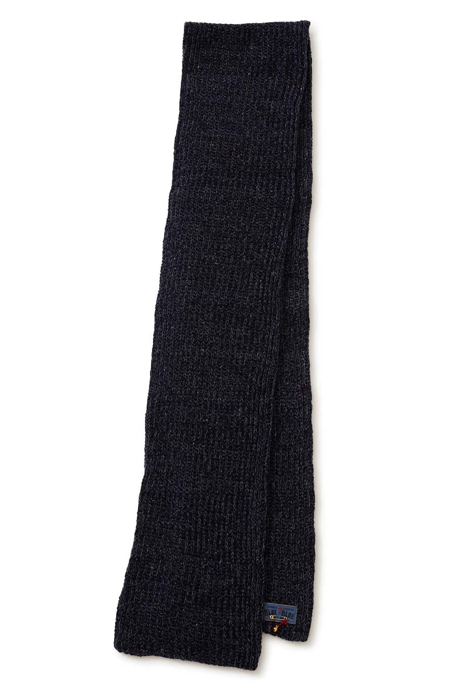 ディムライトネップ リブニットマフラー - NAVY