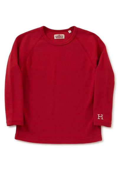 キッズ ストレッチフライス ロングスリーブ  Tシャツ - RUBY
