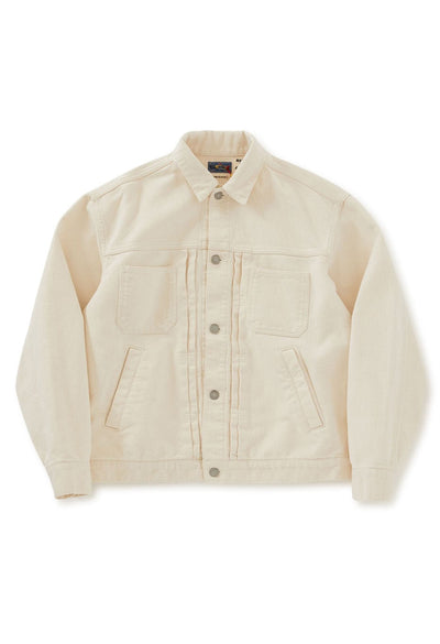 Yukizara Shisashiko Trucker Jacket - NATURAL