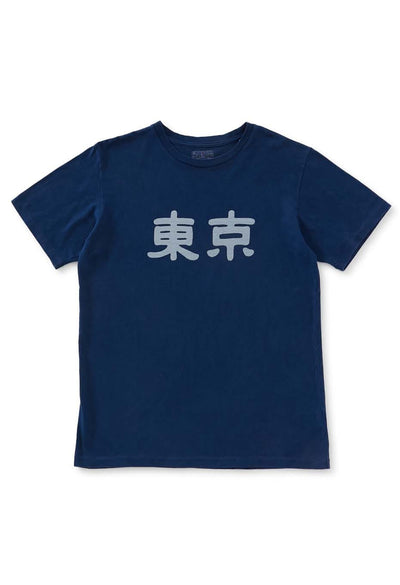 東京 バッセン インディゴ Tシャツ - INDIGO
