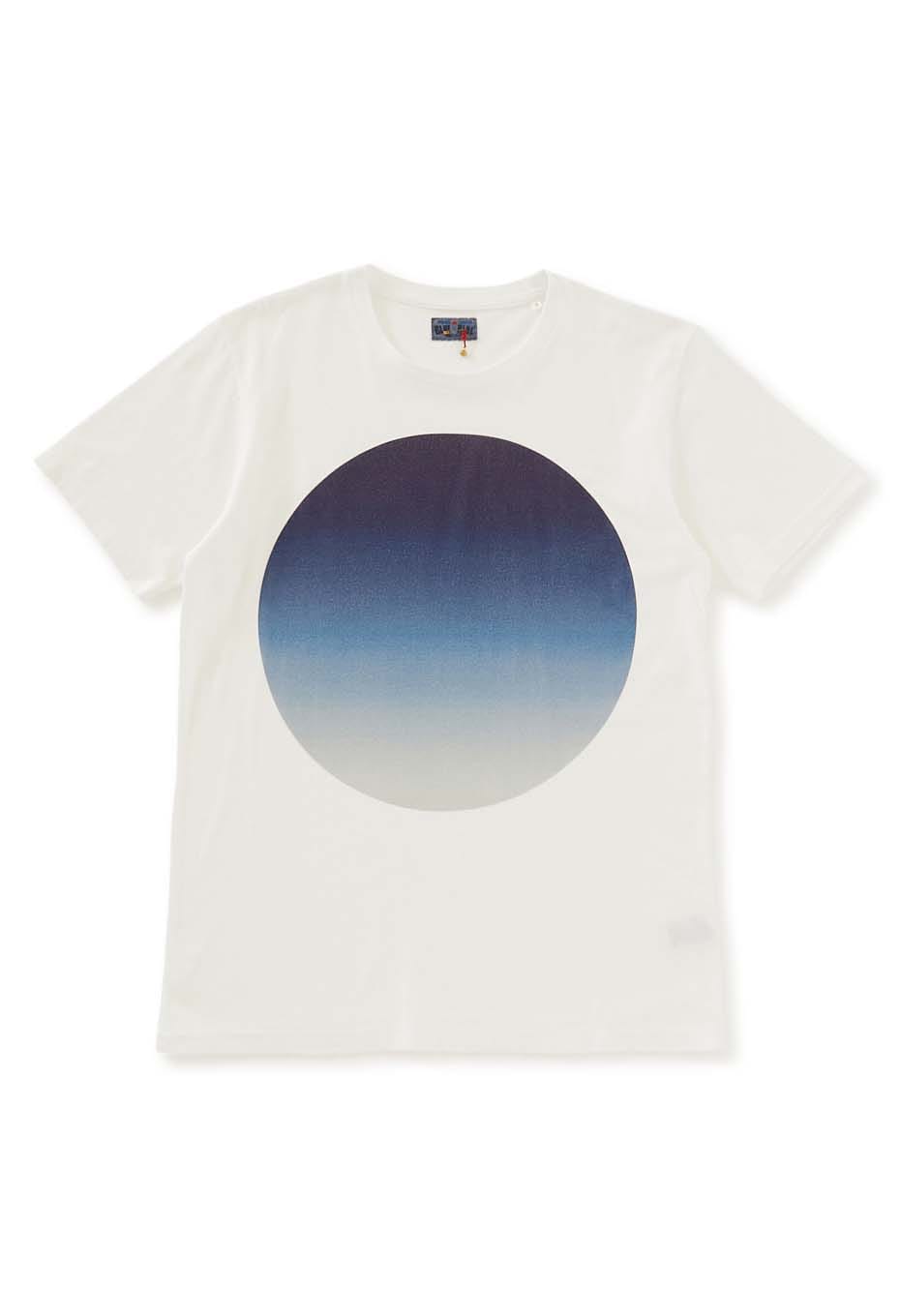 Oomaru gradation short sleeve T-shirt - BLUE