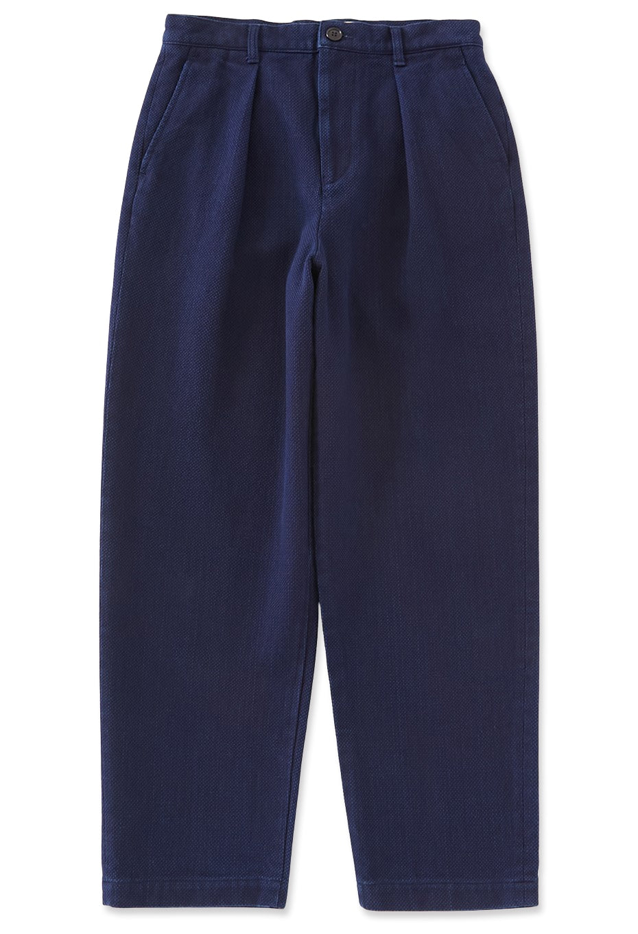 Woven Pure Indigo Nijuorisashiko Trousers - INDIGO