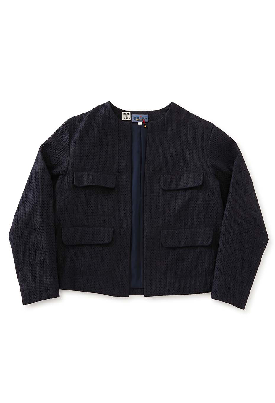 マイヤーレース ノーカラージャケット ウィメンズ - DARK NAVY