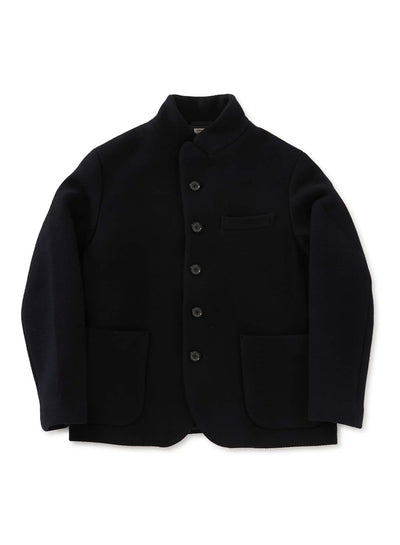 Dobby Melton 5B Jacket - DARK NAVY