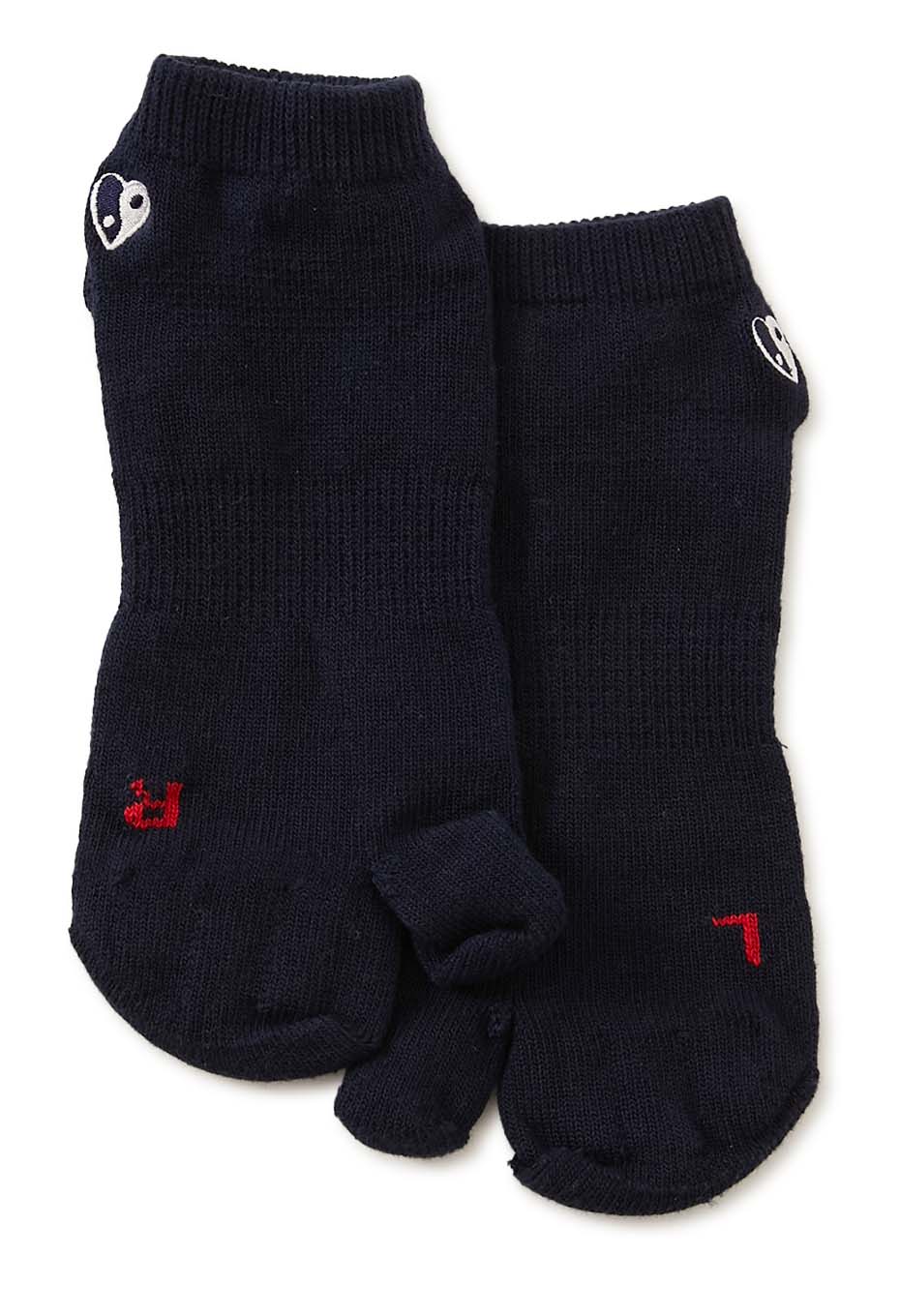 OKURA Invisible Five Toe Socks Tabi Ankle Socks - NAVY