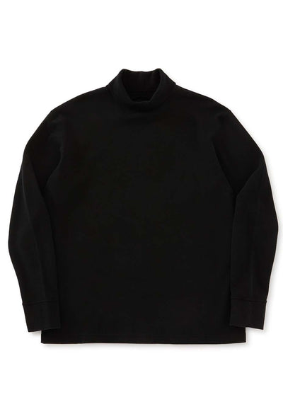 Mullite Teleco Needle Stitch Turtleneck T-shirt Unisex - BLACK