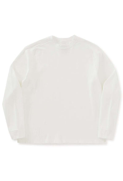 Mullite teleco needle stitch long sleeve T-shirt unisex - NATURAL