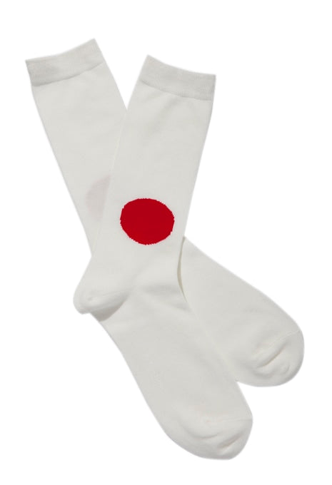 JAPAN FLAG socks - NATURAL