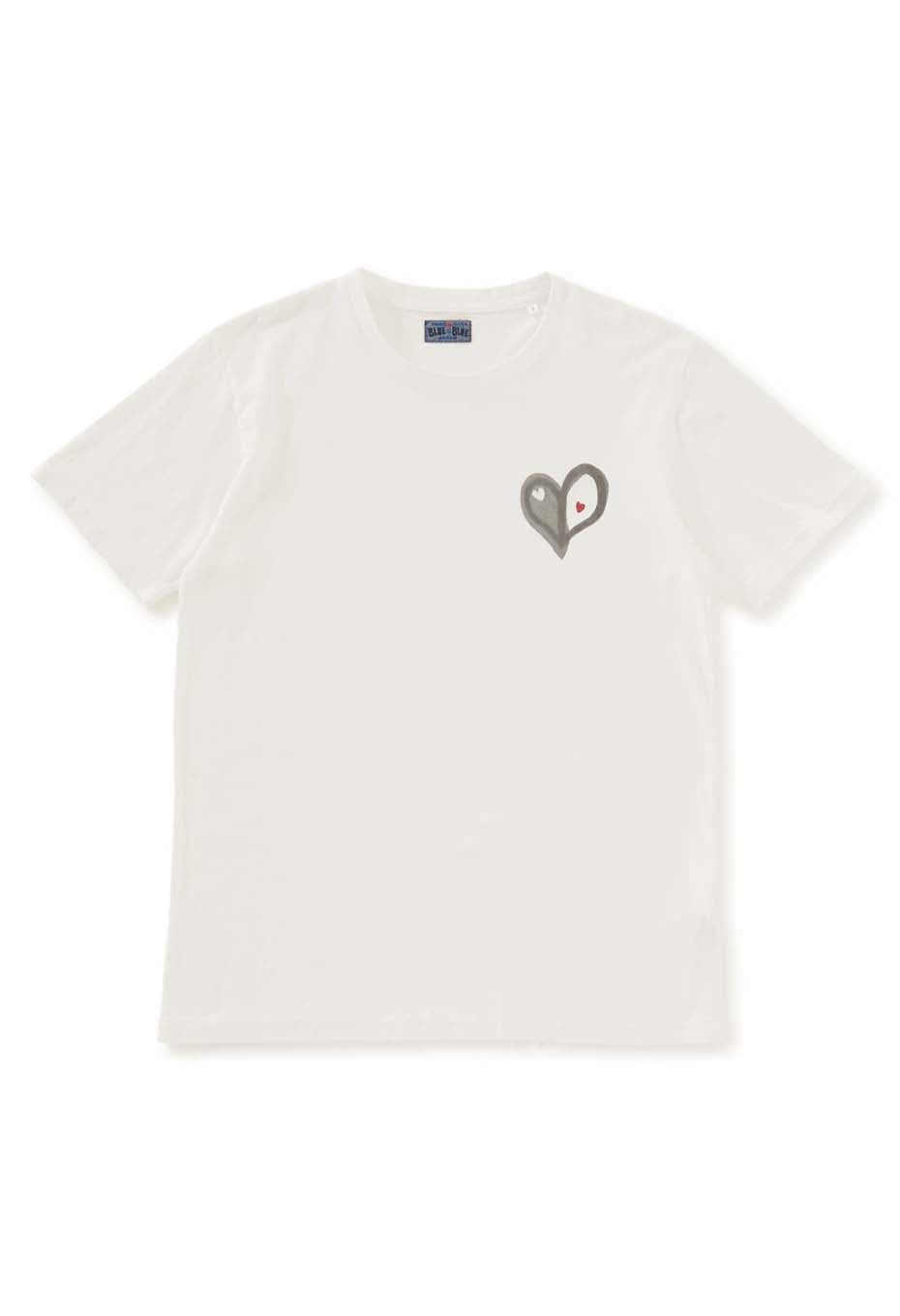 ボカシハート Ｔシャツ - WHITE