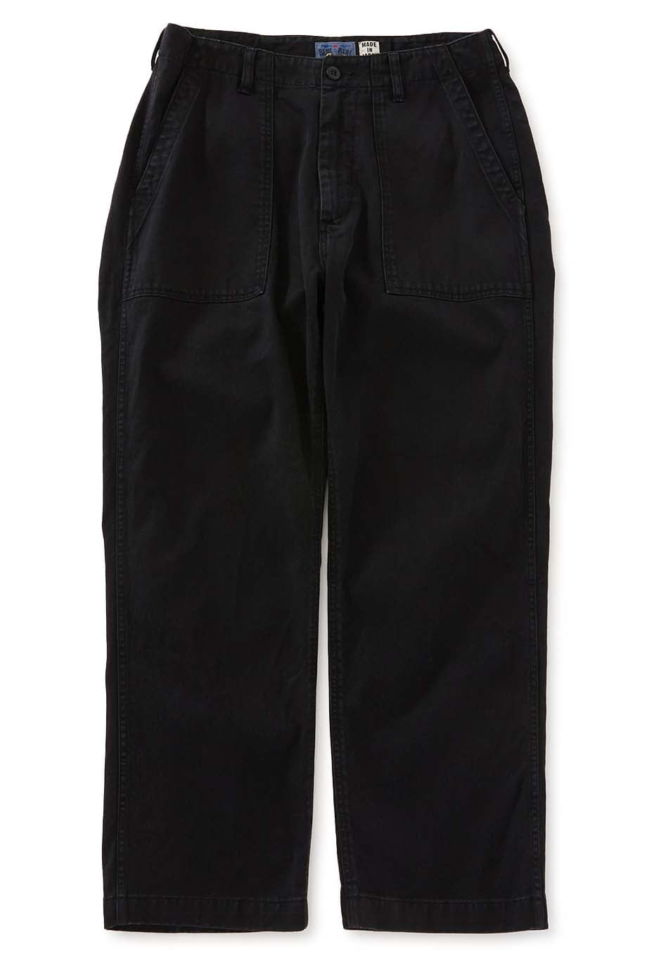 Cotton Tencel Twill Fatigue Pants - BLACK